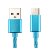 Knit Texture USB to USB-C / Type-C Data Sync Charging Cable, Cable Length: 1m, 3A Total Output, 2A Transfer Data